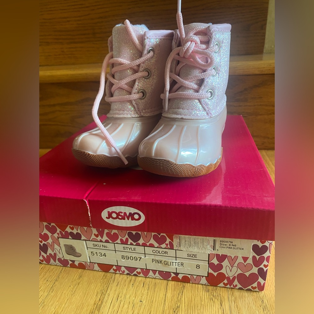 Josmo Kids Sparkly Pink Boots